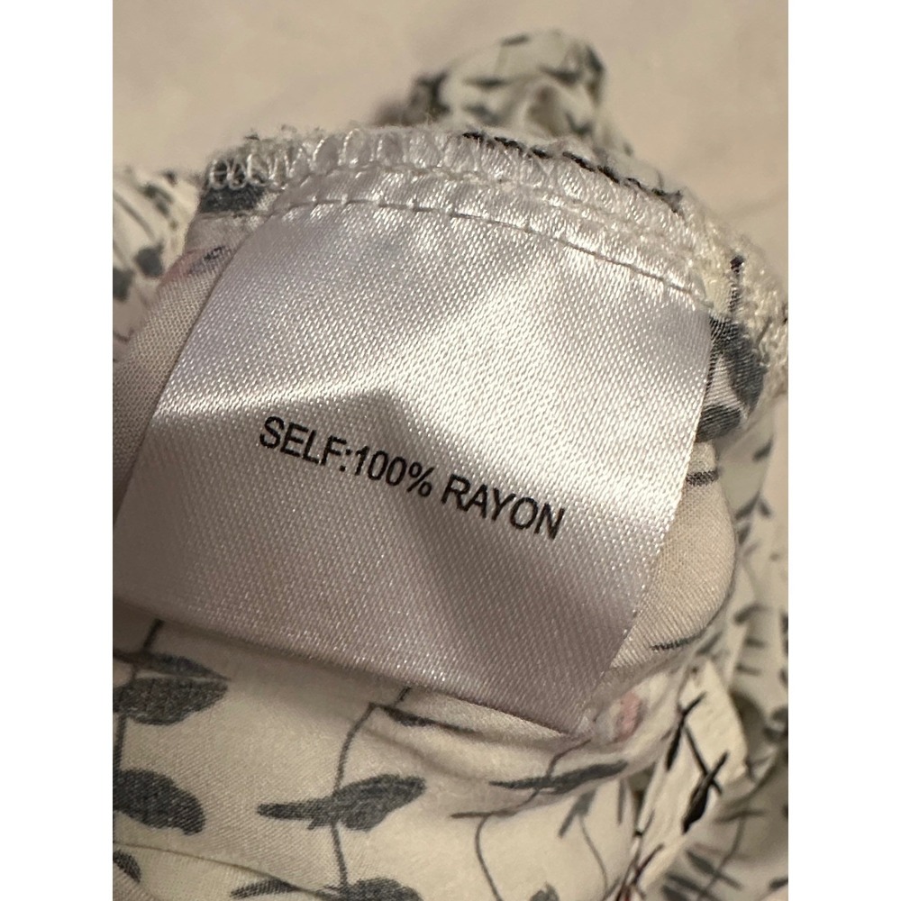 Jane and Delancey Birds on a Wire Shirt Womens 1X Rayon Roll Tab Sleeve Blouse - Picture 12 of 15